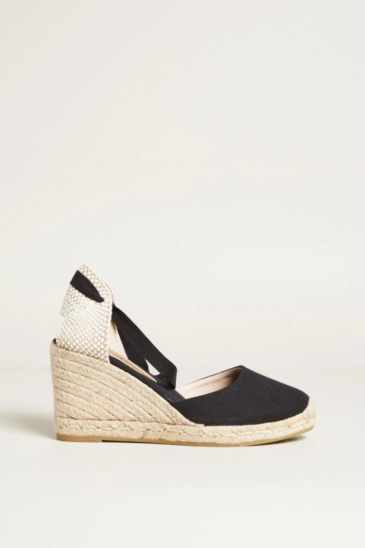 Wedge Espadrilles - BLACK