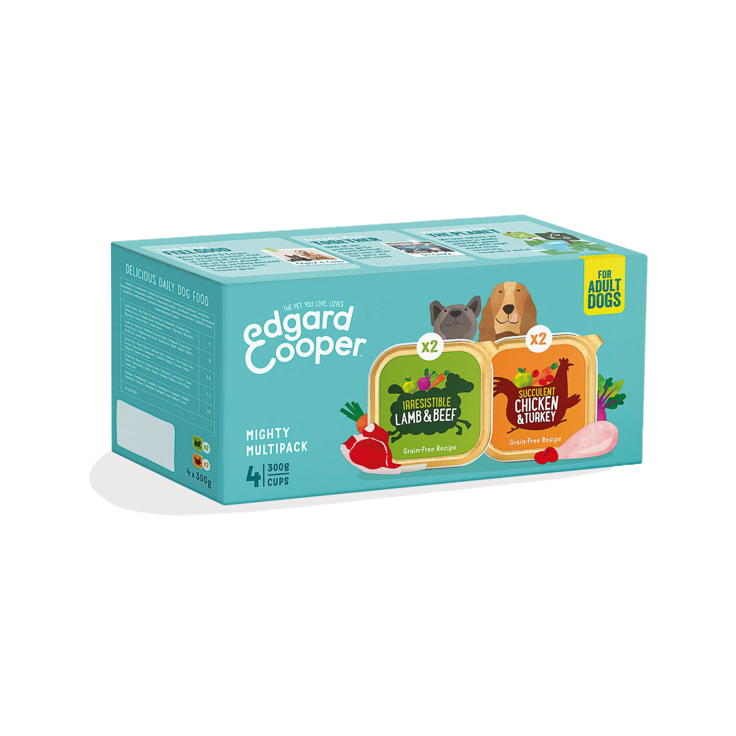 Edgard & Cooper Multipack - Chicken & Lamb - 4 x 300 g