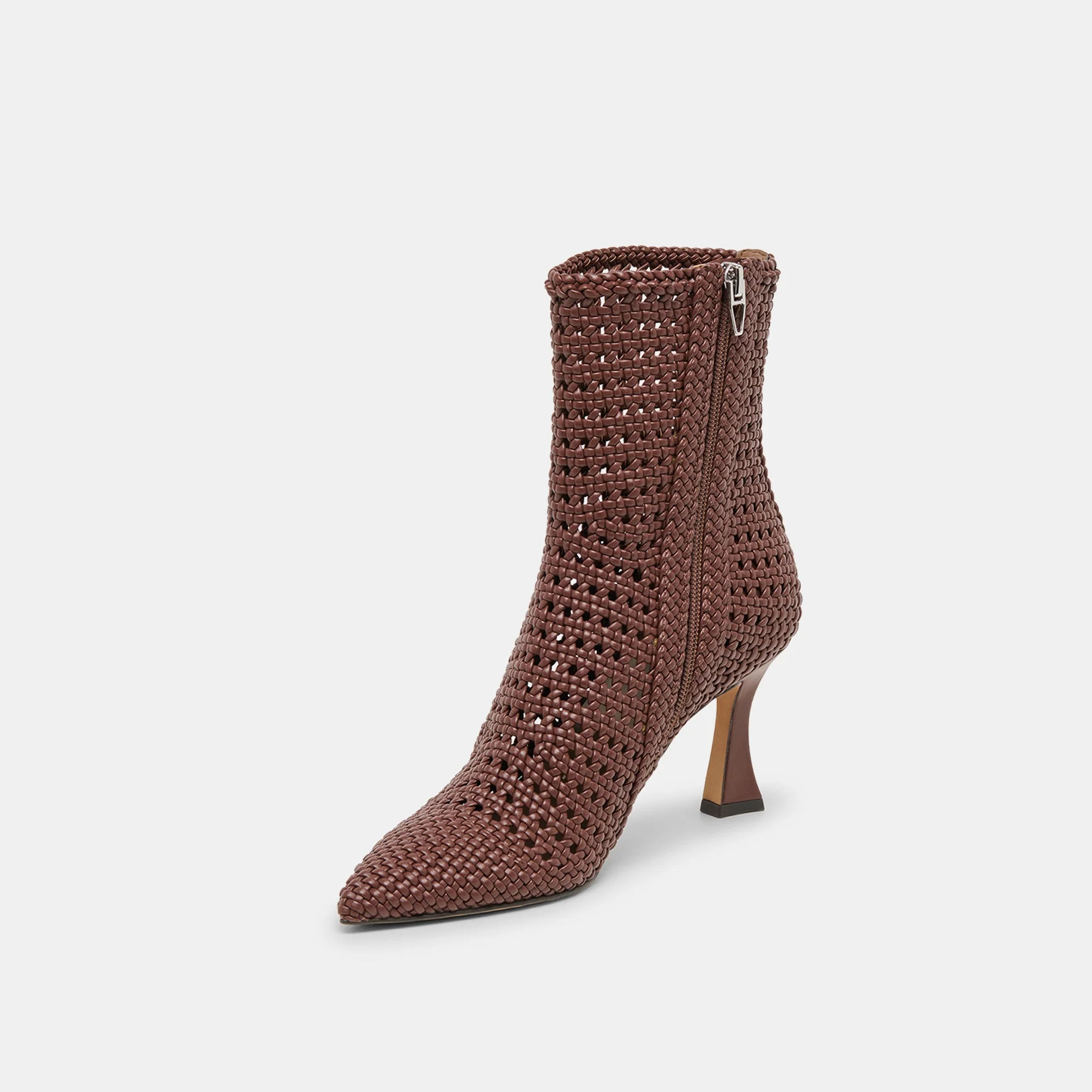 EMBRY BOOTIES BROWN WOVEN STELLA