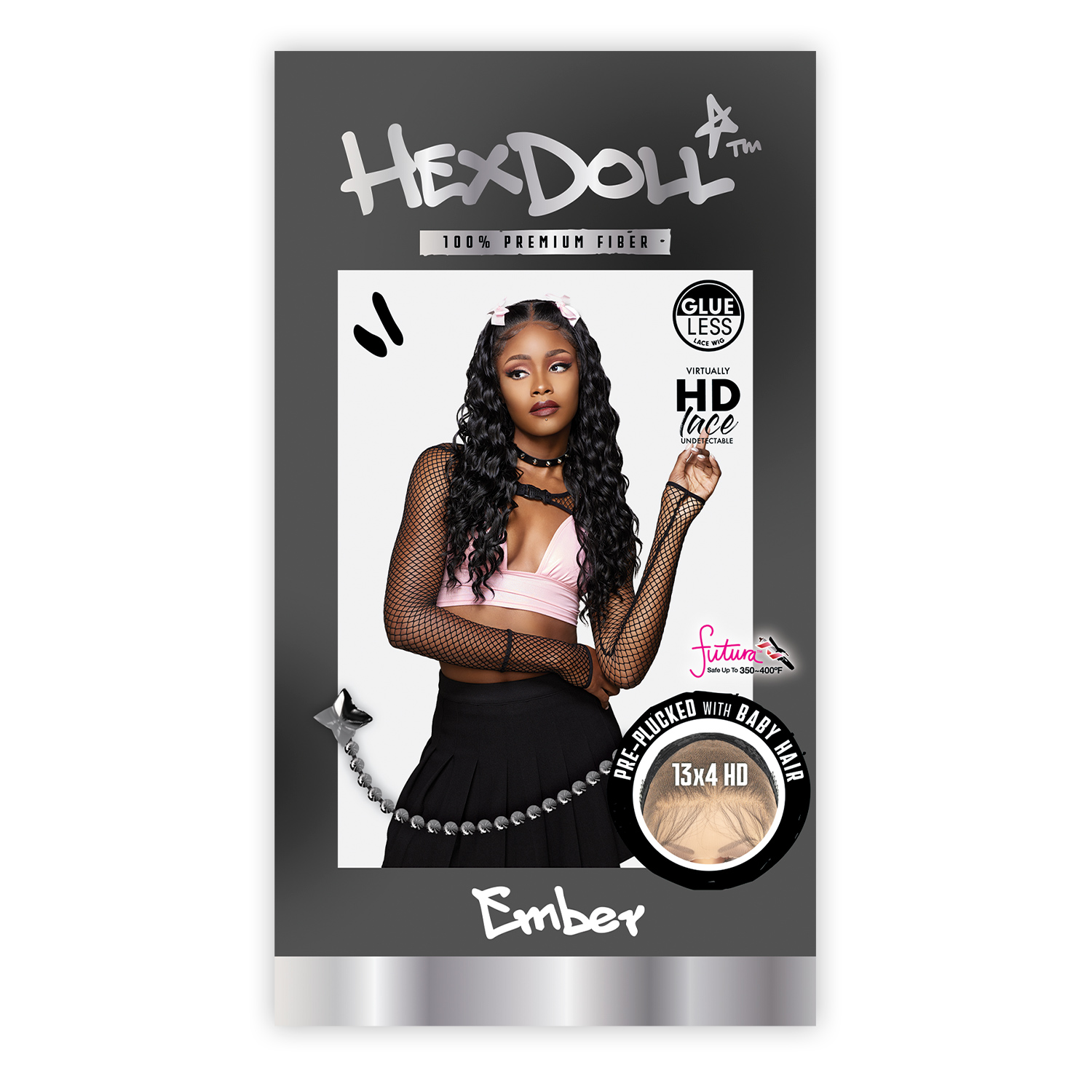 Sensationnel HD Lace Front Wig Hexdoll Glueless 13X4 Ember