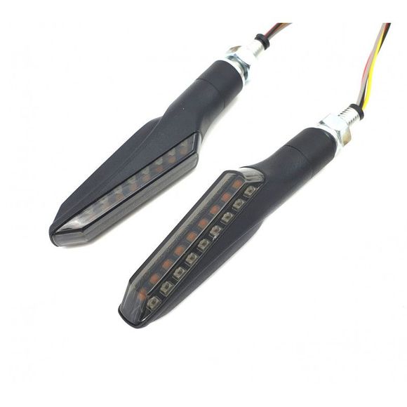 Brazoline GALAXY LED indicator (turn signals and stop) Universal - BlackRef : BRZ0048 / 10268