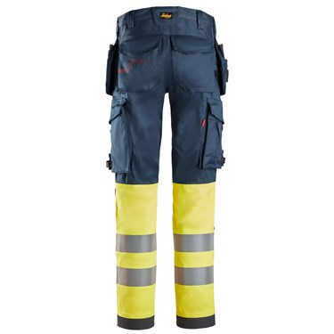 ProtecWork, Stretch Work Trousers Holster Pockets, High-Vis Class 1