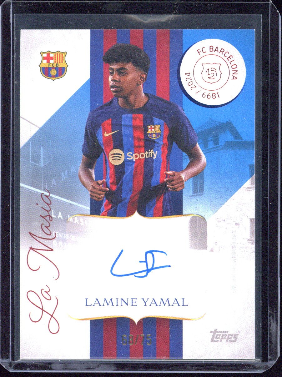2024-25 Topps FC Barcelona 125 Years Anniversary Lamine Yamal Autograph /75