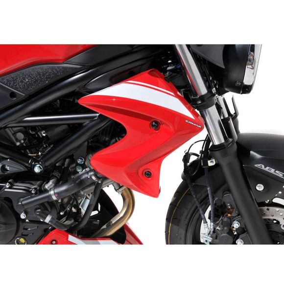 Ecope de radiateur Ermax SUZUKI SV 650 2016- - Rouge / BlancSUZUKI 650 SV 650 ABS - 2016 - 2025Ref : EM1590