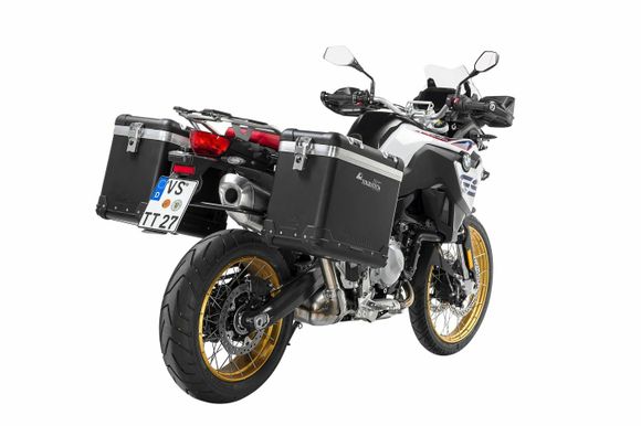 Valise Touratech ZEGA Pro 31/38 - Support gris inclus - Anodisé grisRef : TRT00965A / 01-082-5731-0