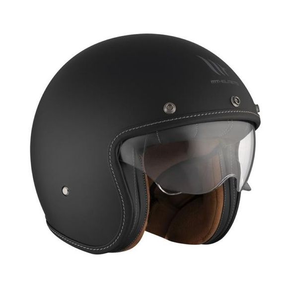 Casque jet MT HELMETS LE MANS 2 SV S - SOLID - NoirRef : MTH0077