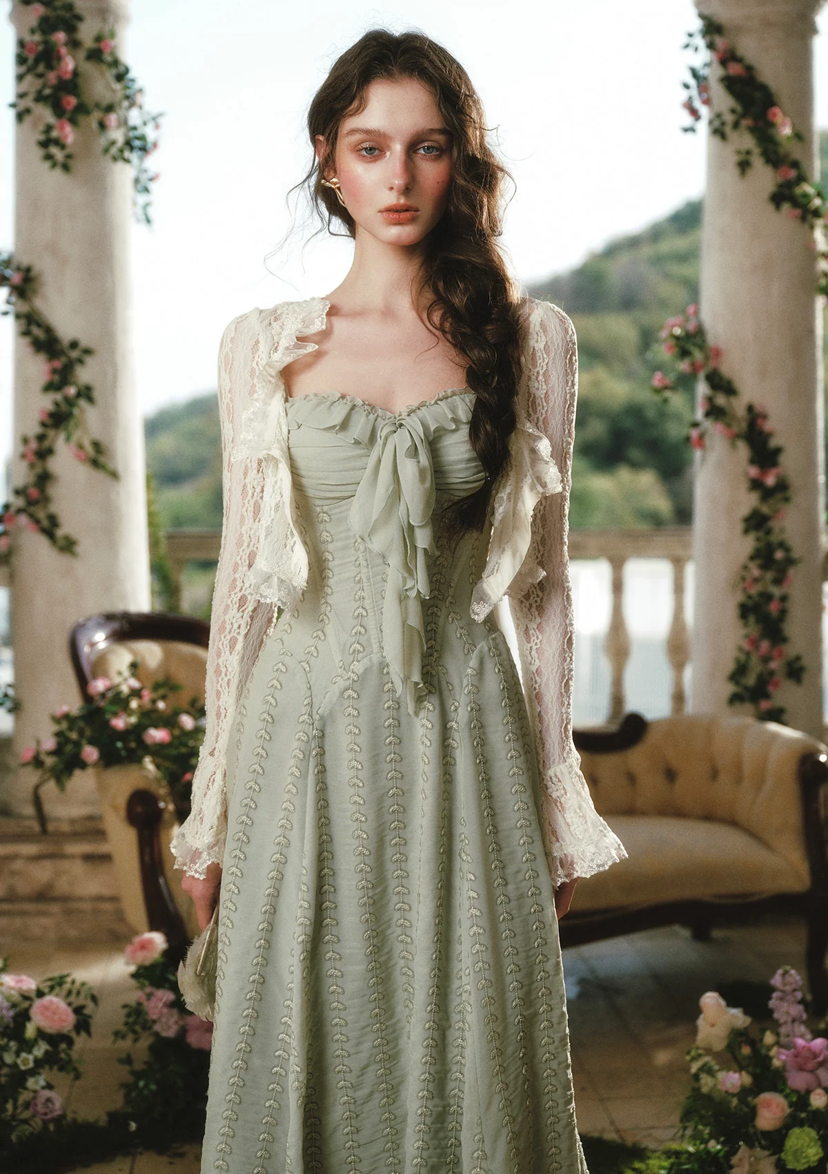 Green Bud Fairy Corset Dress