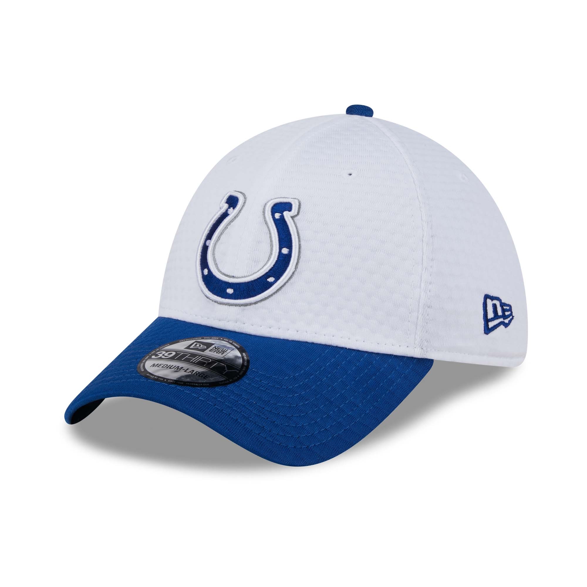 Indianapolis Colts 2024 NFL Training Camp New Era 39THIRTY Flex Cap White