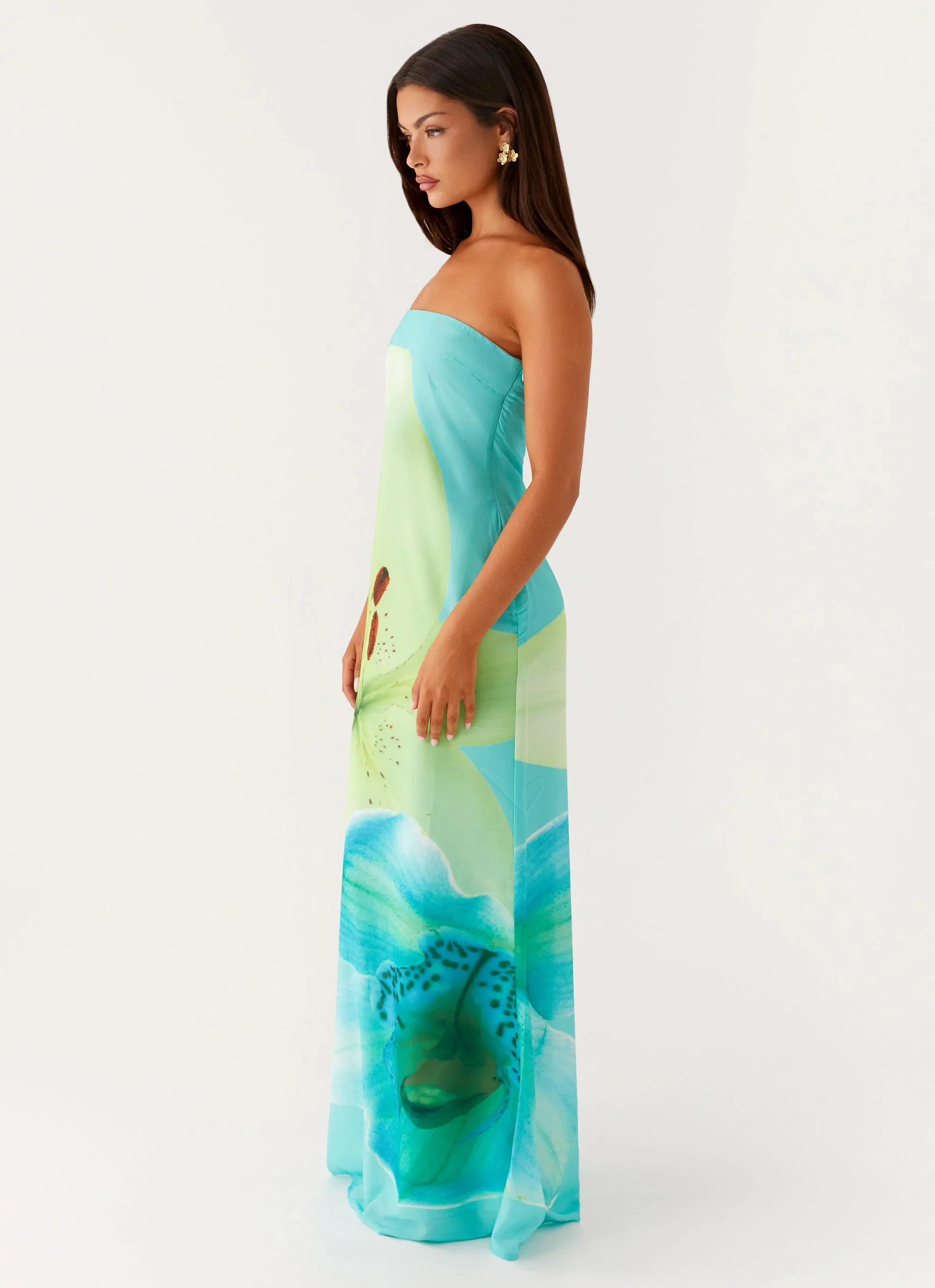 Darcy Maxi Dress - Turquoise Floral