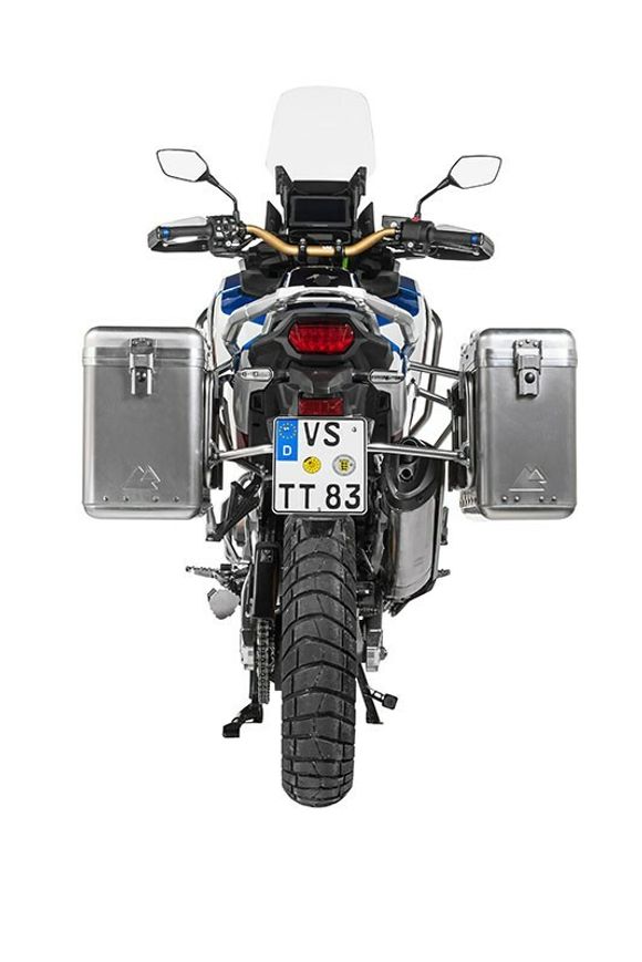 Touratech ZEGA Mundo 31/38 suitcase - Gray support included - AluminumRef: Trt01128A / 01-403-7130-0