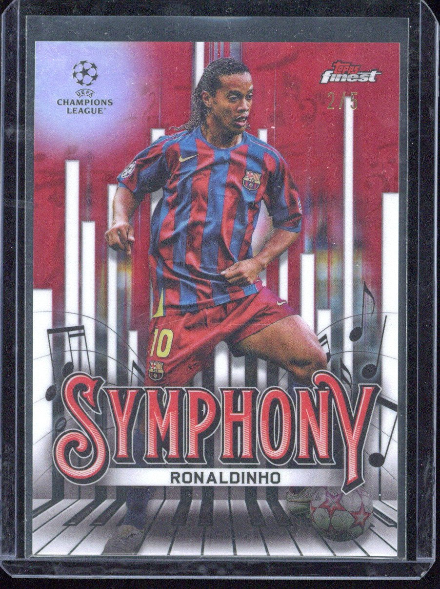 2024-25 Topps Chrome Finest UCC Ronaldinho Symphony /5 #SY-1