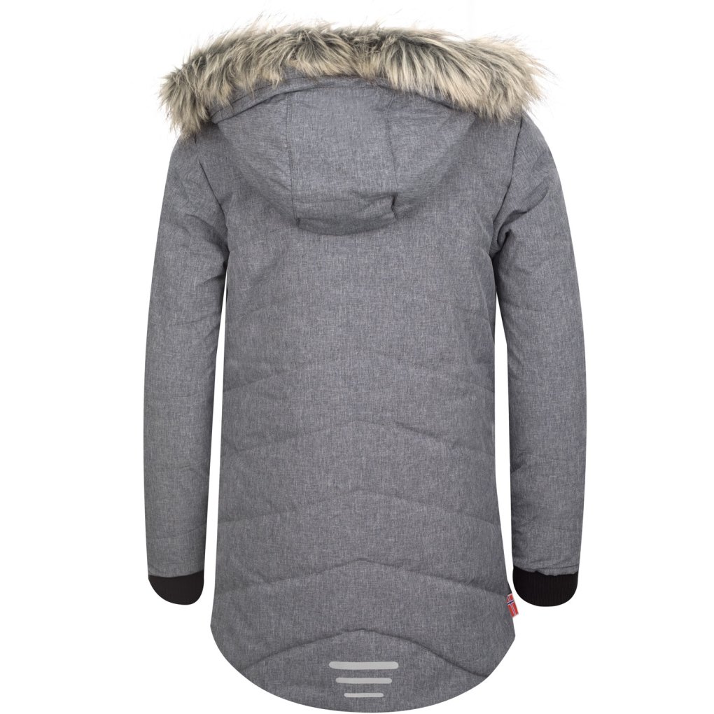 Trollkids Lifjell Jacket Girls - Grey Melange/Magenta