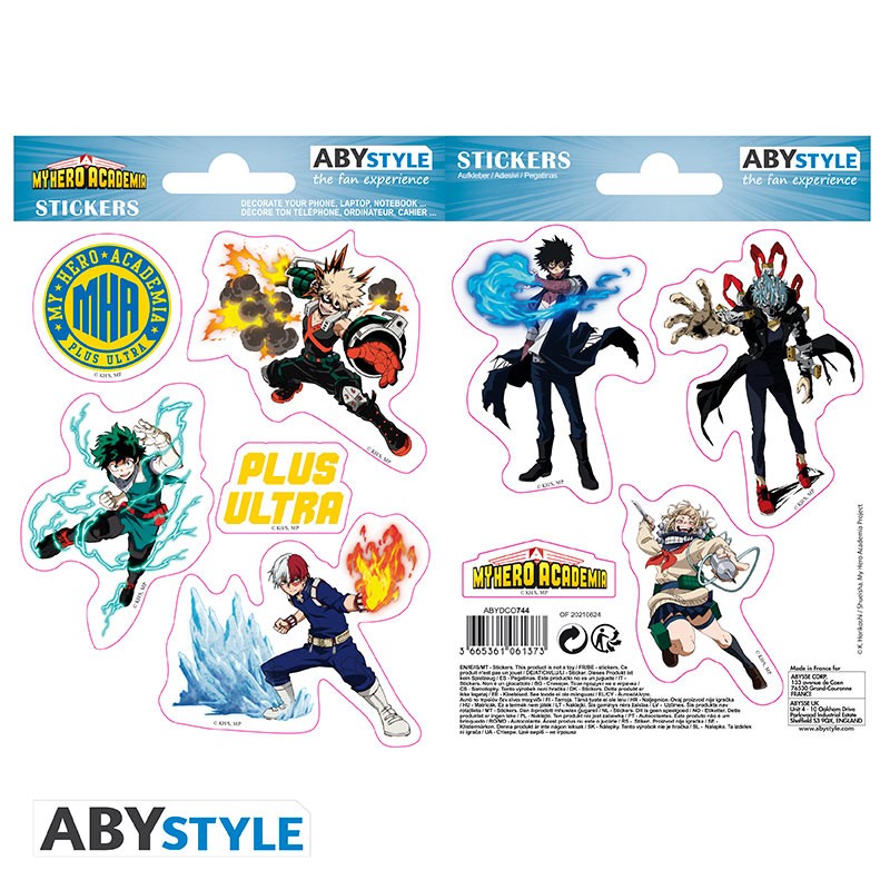 MY HERO ACADEMIA Mini Stickers Heroes Villains (16x11cm)
