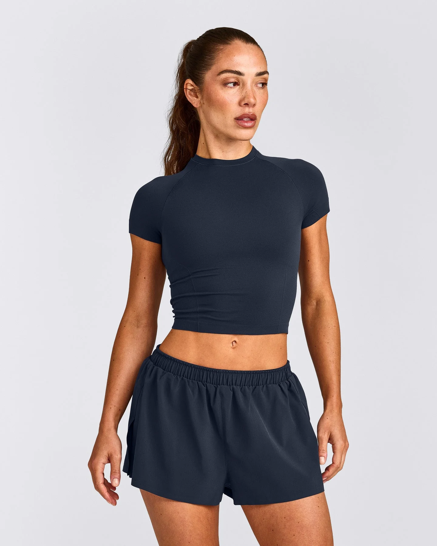 Oner Seamless Fitted Top | Light True Blue
