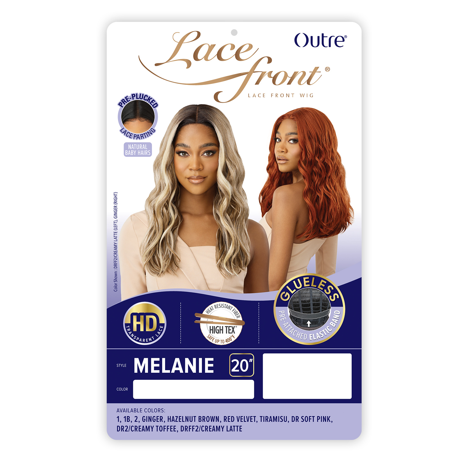 Outre HD Lace Front Wig Glueless Melanie