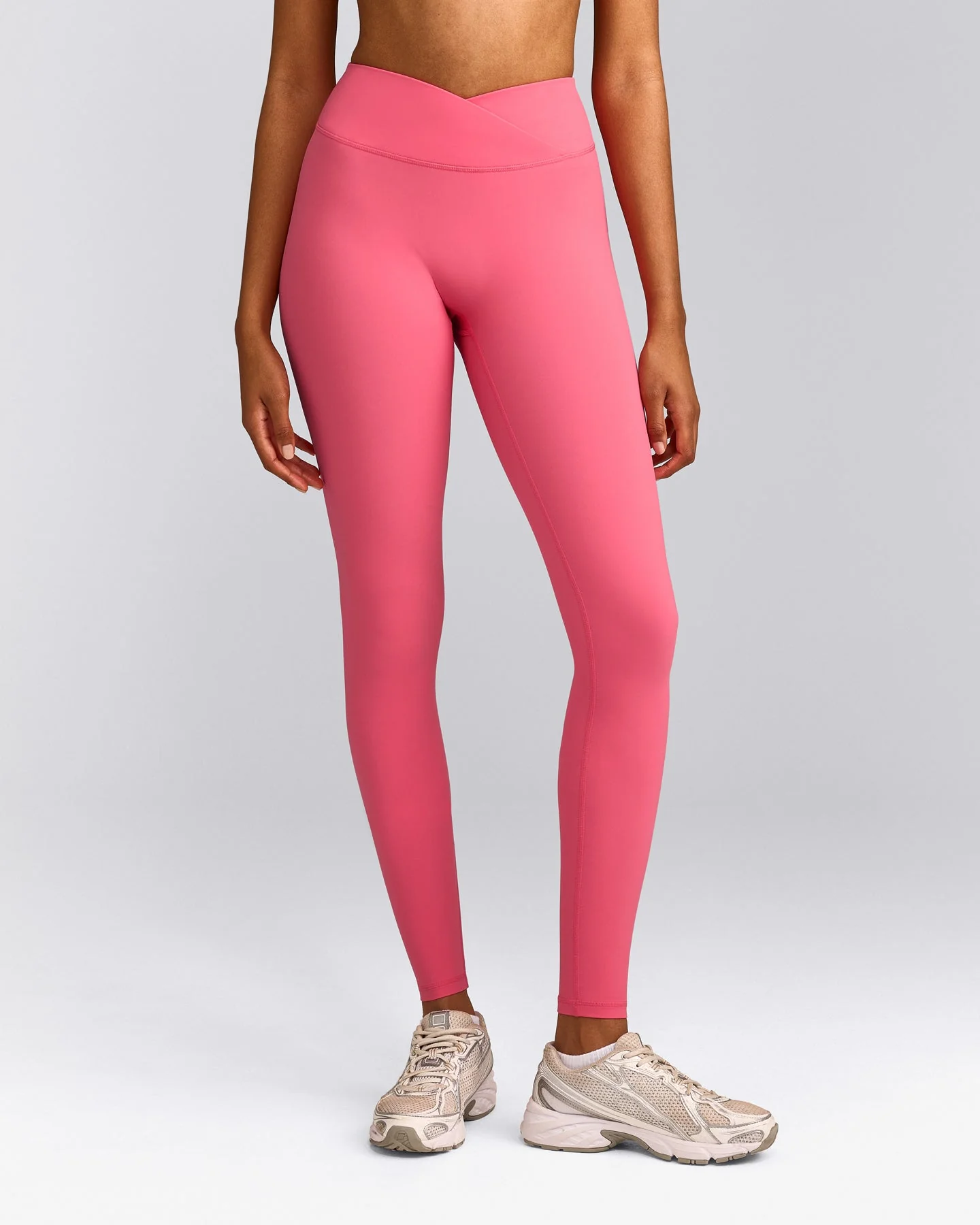 UnifiedMove™ Wrap Leggings with Reflective Logo | Hot Girl Pink