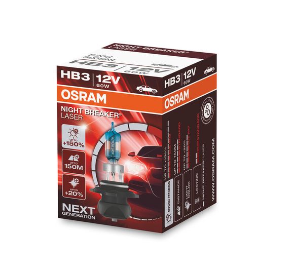 Ampoule Osram Night Breaker Laser HB3 12V/60W - X1 UniverselRef : OSRM00006A / 1114458