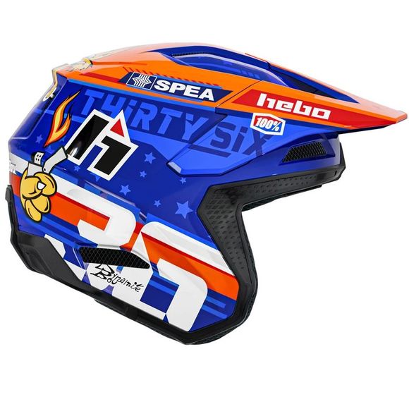 Hebo t -bou trial helmet 36 2025 - blue / orangeRef: HBO0424