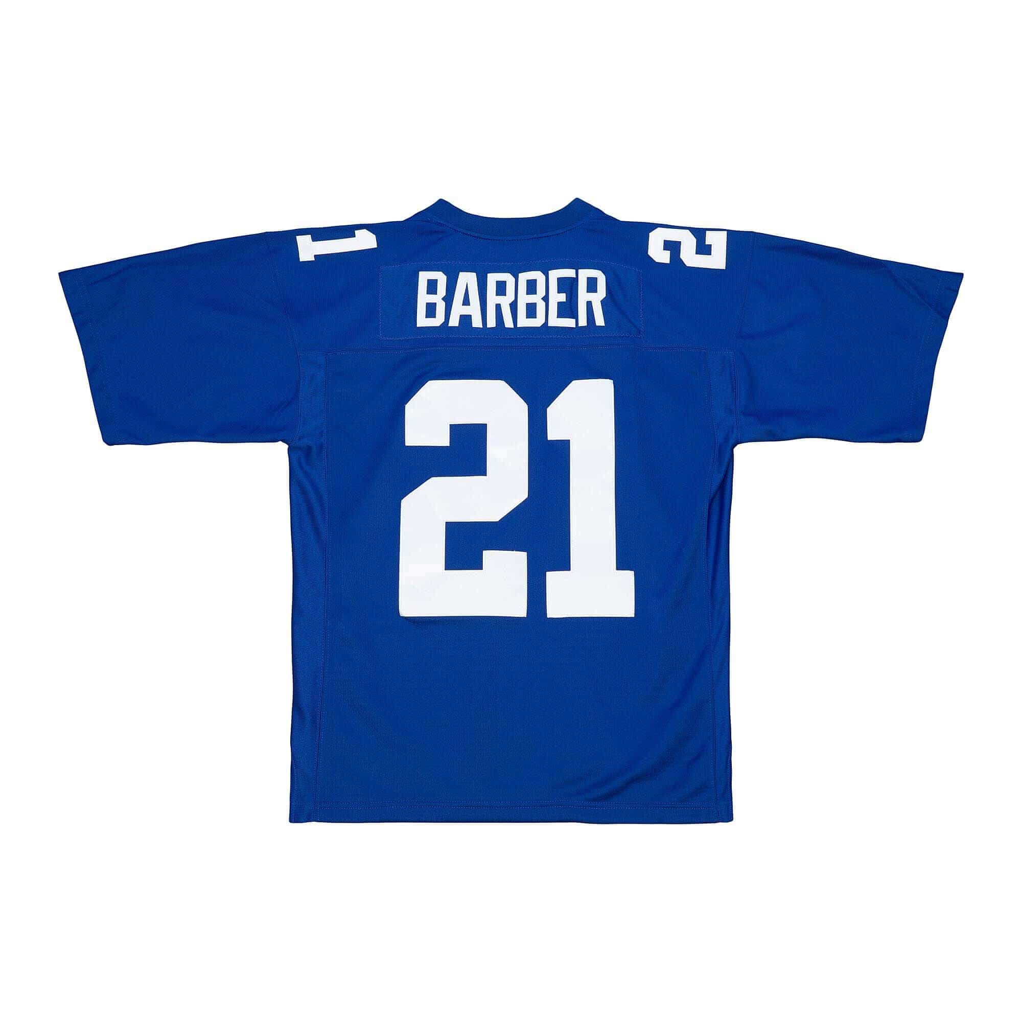 Tiki Barber #21 New York Giants 2005 Mitchell & Ness Legacy NFL Jersey Blue