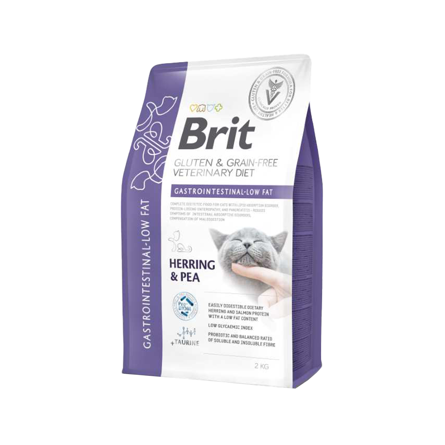 Brit VD Cat - Gluten & Grain free - Gastrointestinal Low Fat - 2 kg