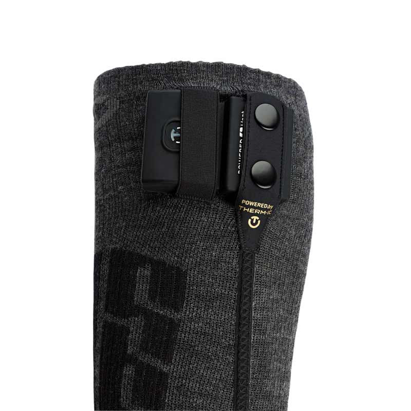 therm-ic Set - Heatable Socks Ultra Warm Comfort S.E.T® + S-Pack 1400B Battery - black/grey