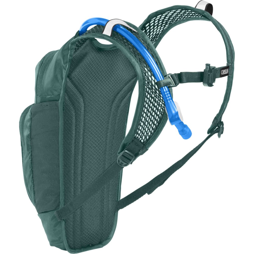 CamelBak Mini M.U.L.E. 5L Hydration Pack Kids + 1.5L Crux Reservoir - green/mountains