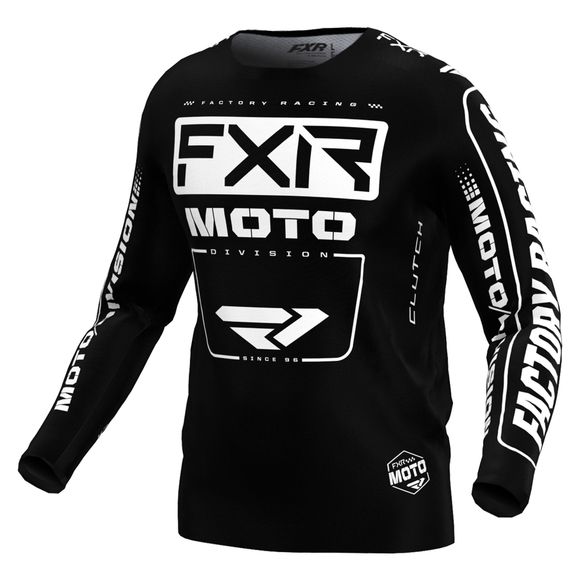 2024 FXR cross 24 MX Jersey - Black / WhiteRef: FXR0427