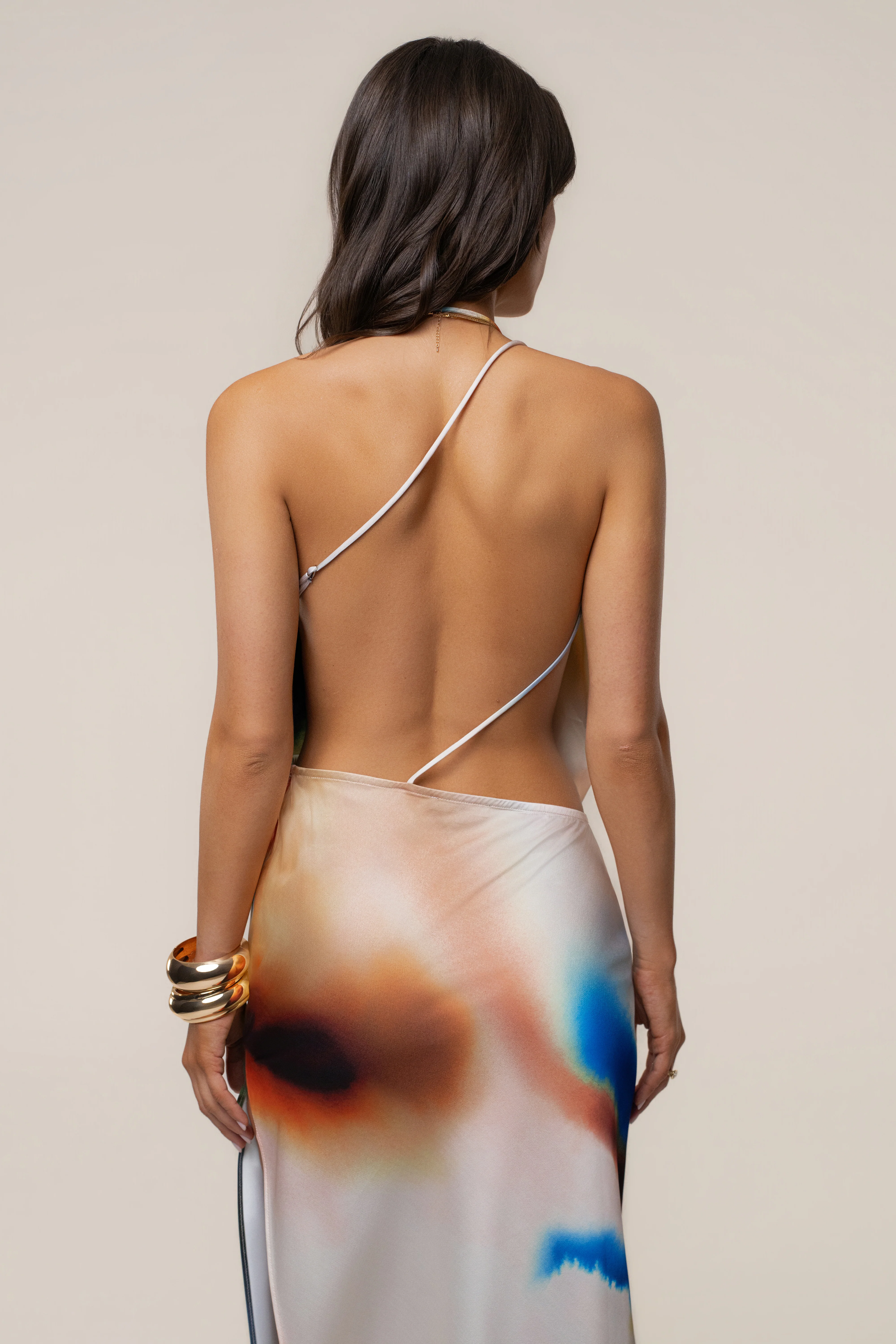 Multi Delmara Cowl Maxi Dress