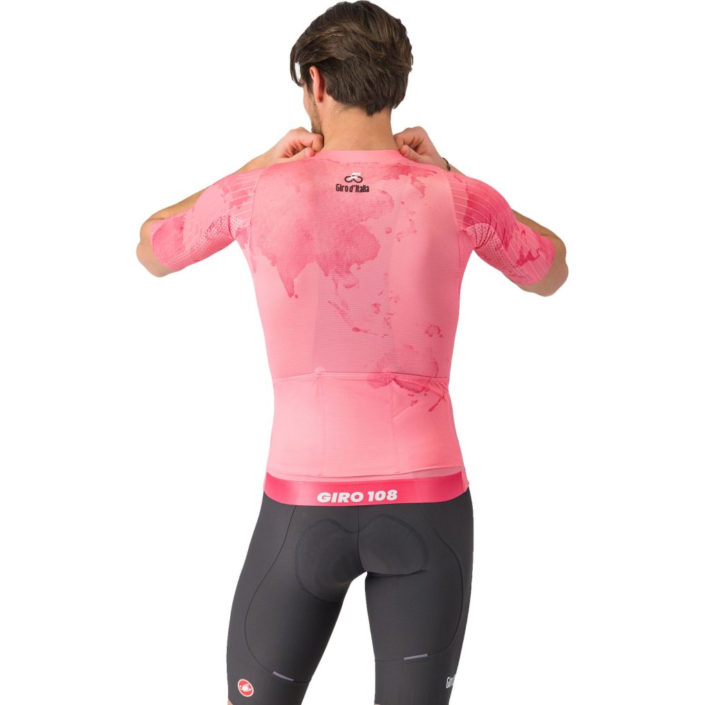 Castelli Giro d'Italia #Giro108 Race 8S Jersey Men - pink round 025