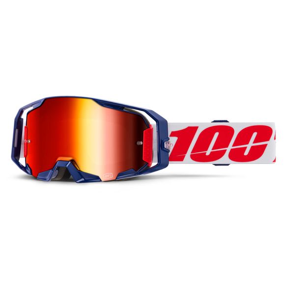 Masque cross 100% ARMATIC Mach Z - Ecran Mirror Rouge 2025 - Bleu / RougeRef : CE1493 / 50060-00006