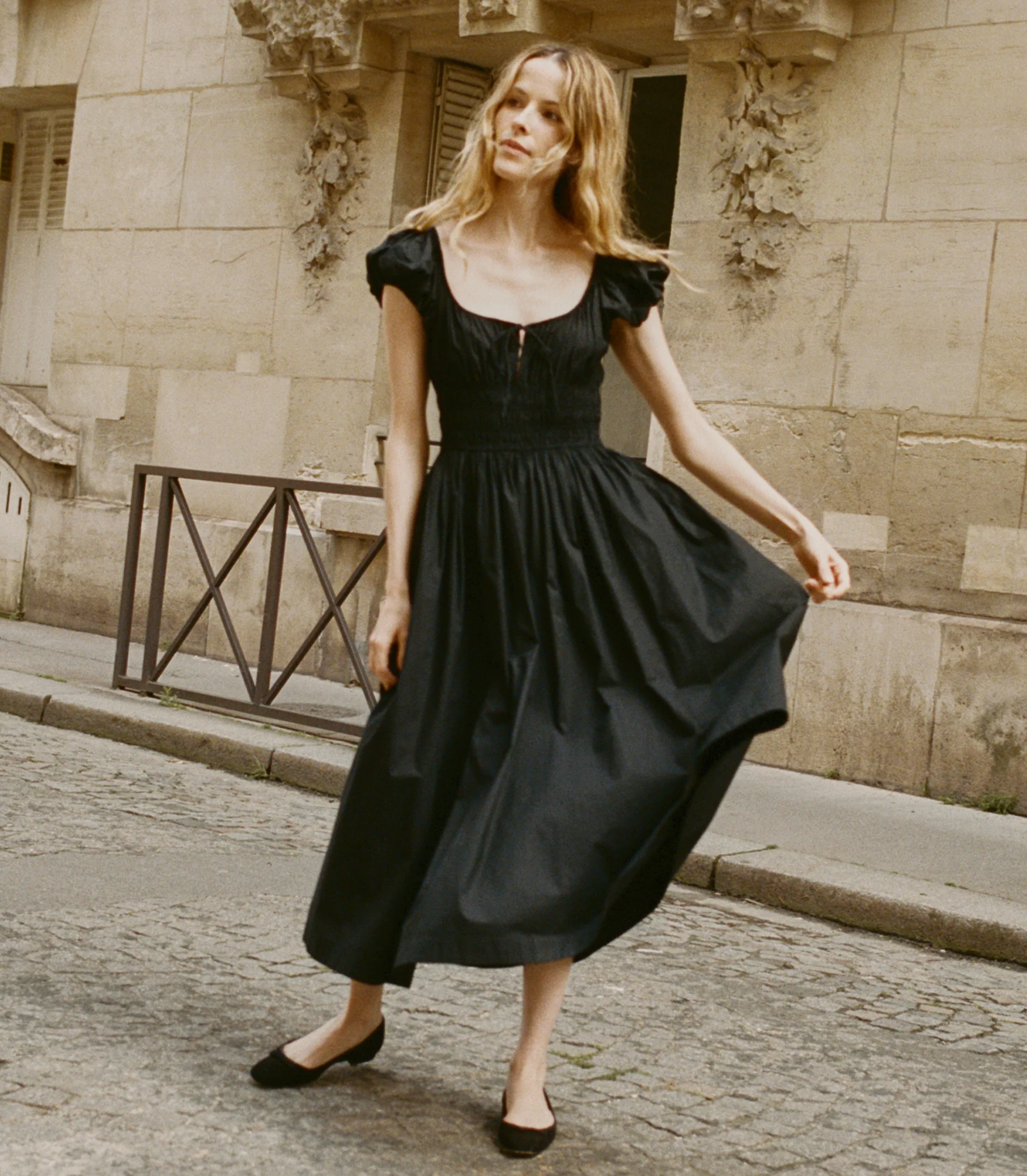 Quinn Midi Dress - Black