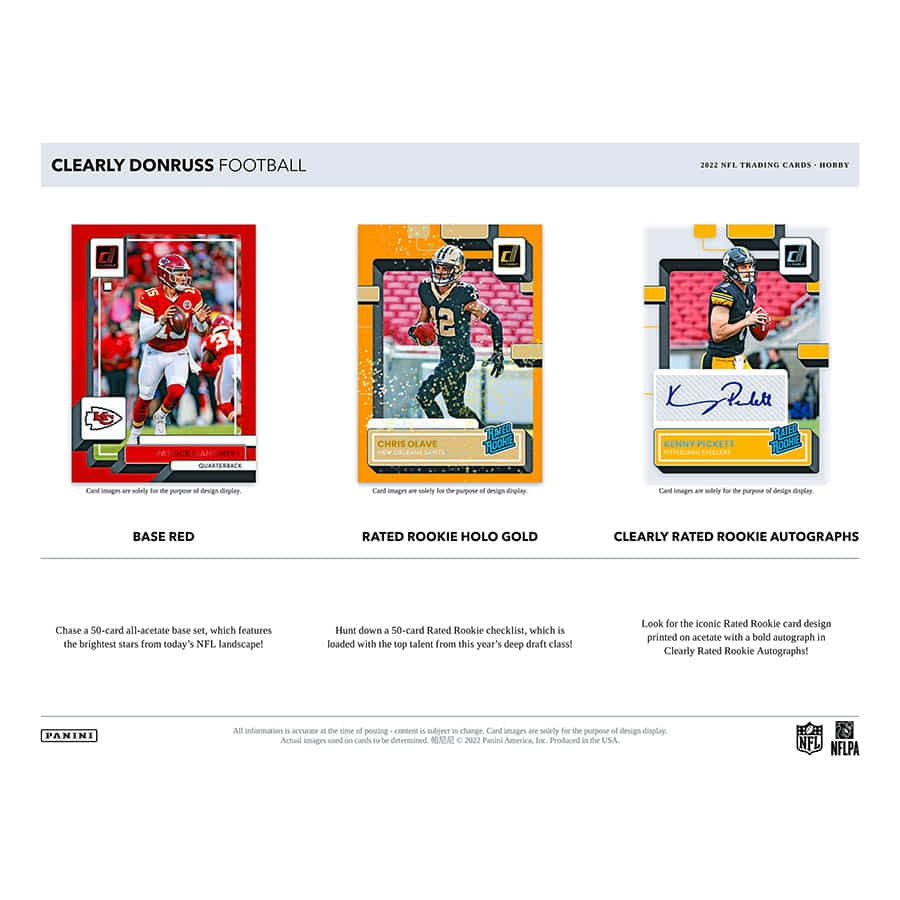 2022 Panini Clearly Donruss Football NFL Hobby Box
