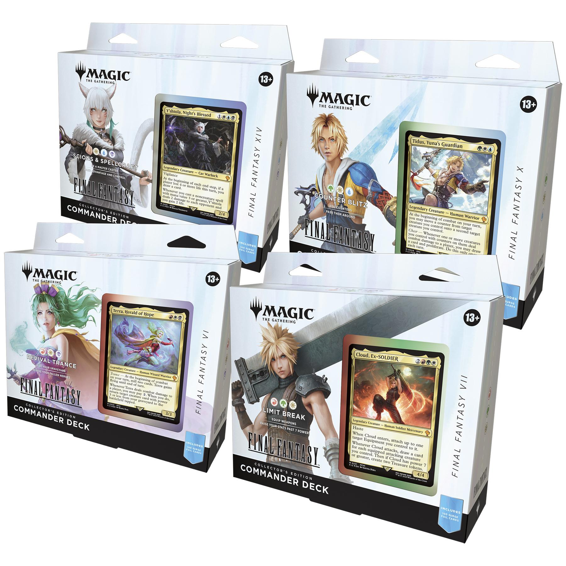 Magic the Gathering Japanese Final Fantasy Collector Commander Deck