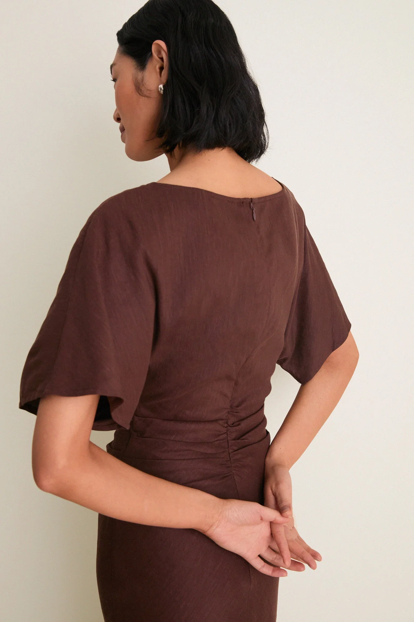 Dark Oak Amelie Linen Dress