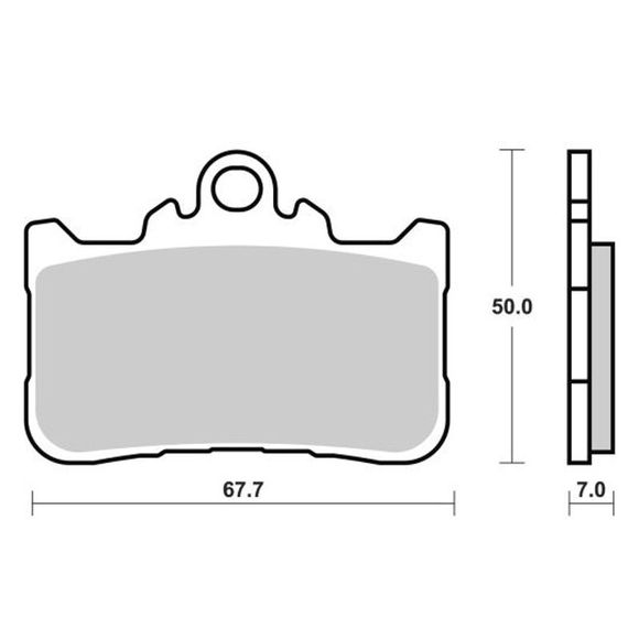 Plaquettes de freins Brembo Sinter Métal Fritté avantRef : BM0016 / 07HO72SA