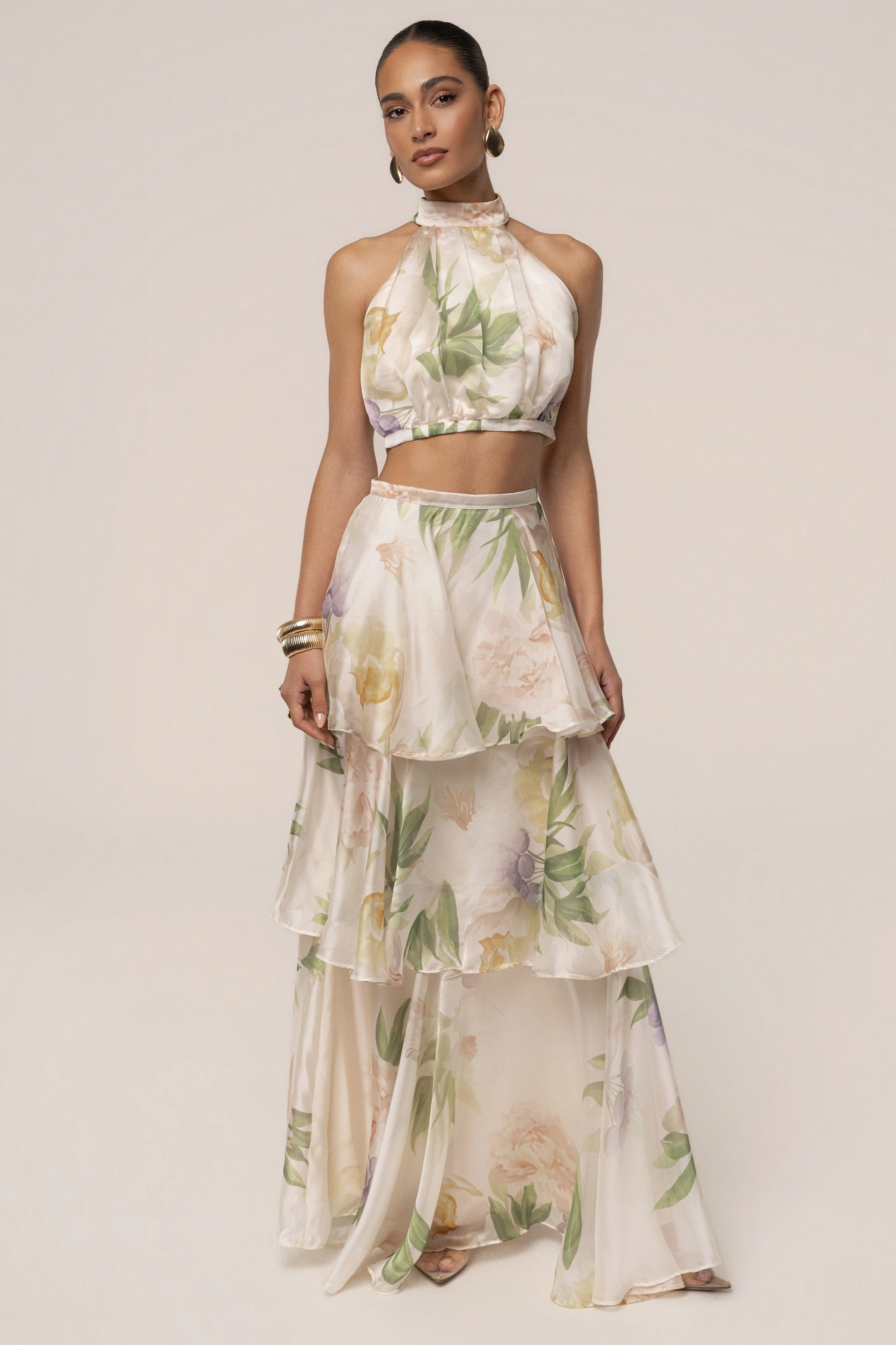 Cream Botanical Dreams Skirt Set