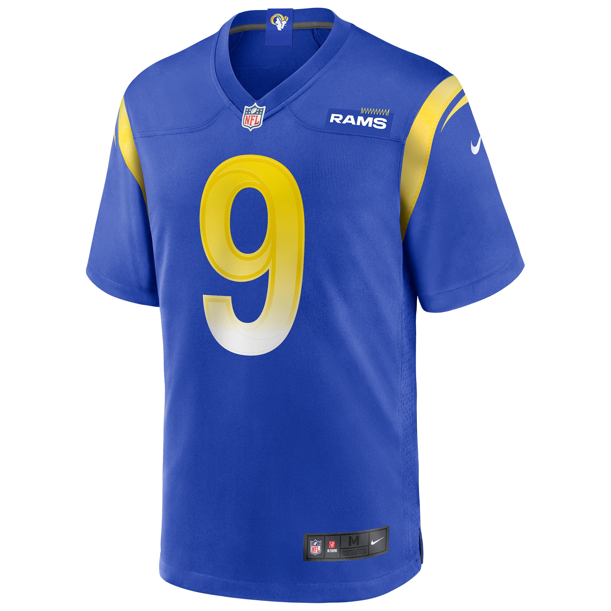 Matthew Stafford #9 Los Angeles Rams Nike Game NFL Football Jersey Blue