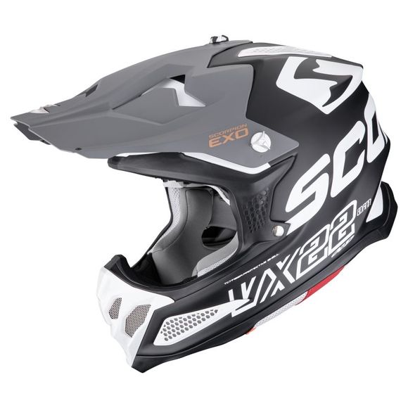 Casque cross Scorpion Exo VX-22 AIR - UPDOWN 2026 - Noir / BlancRef : SC1275