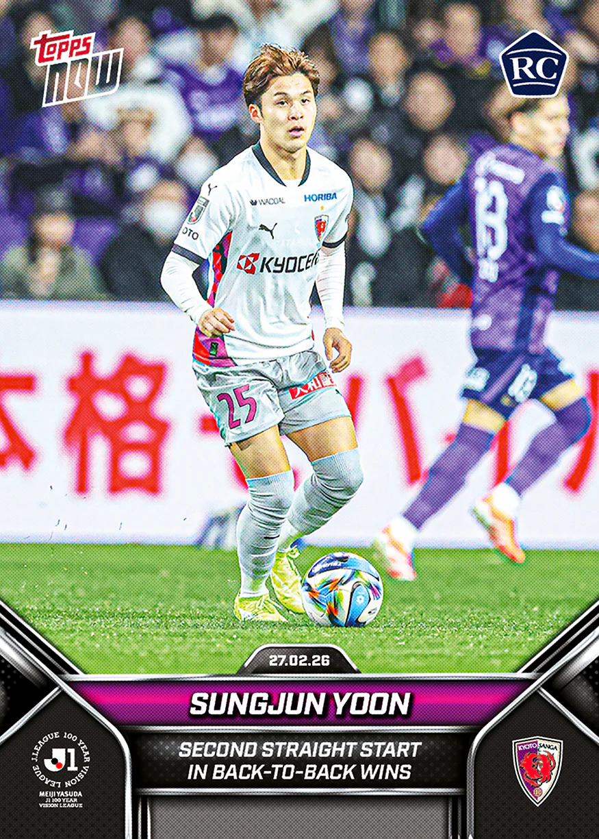 Sungjun Yoon - 2026 J.League® Topps NOW® - Card 4