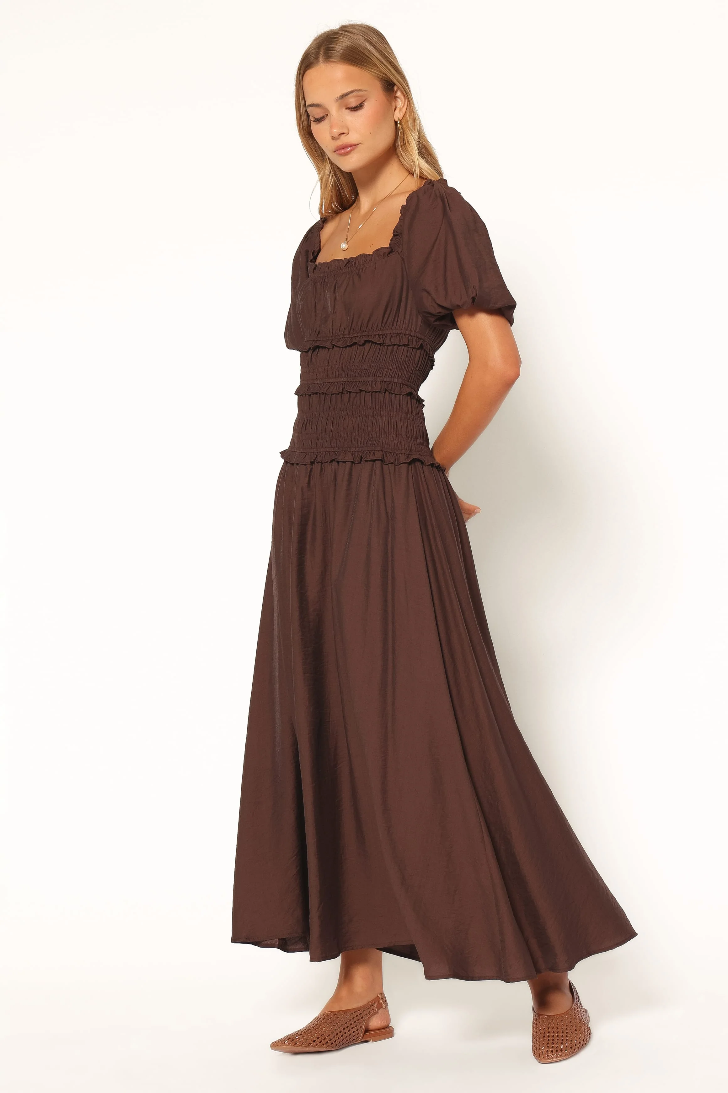 Doralee Maxi Dress - Brown