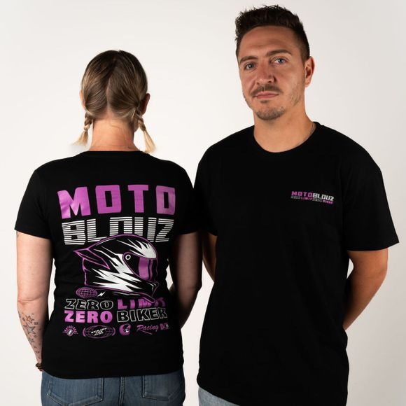 T-Shirt Motoblouz X ZERO BIKER - FEMME - 20ANS - NoirRef : MB0423