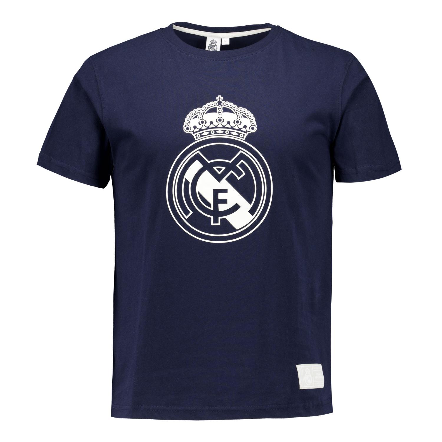 Mens Color Crest T-Shirt Navy Real Madrid