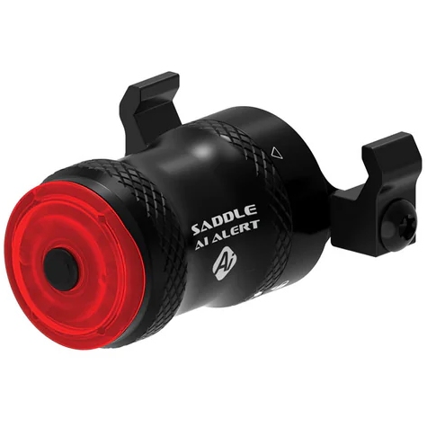 Lezyne Saddle Ai Alert 250 Rear Light + Brake Light - w/o StVZO - satin black