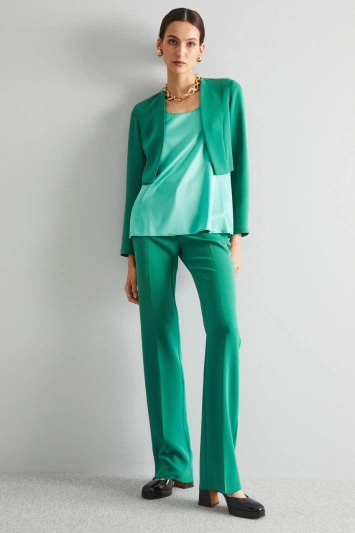 Straight cady bolero - EMERALD GREEN