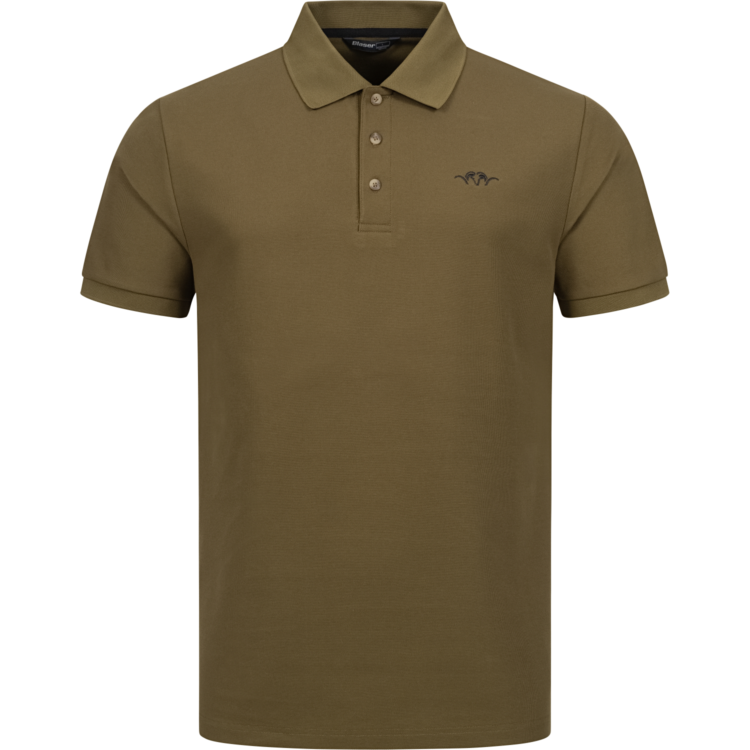 Solid Polo Shirt Men (Dark Olive)