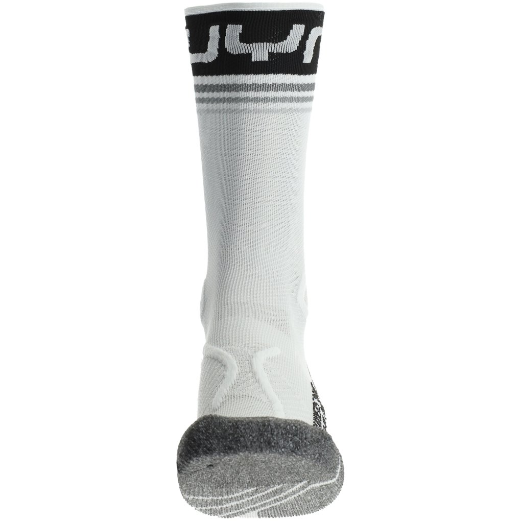 UYN Runner's One Mid Cut Socks Men - White/Black