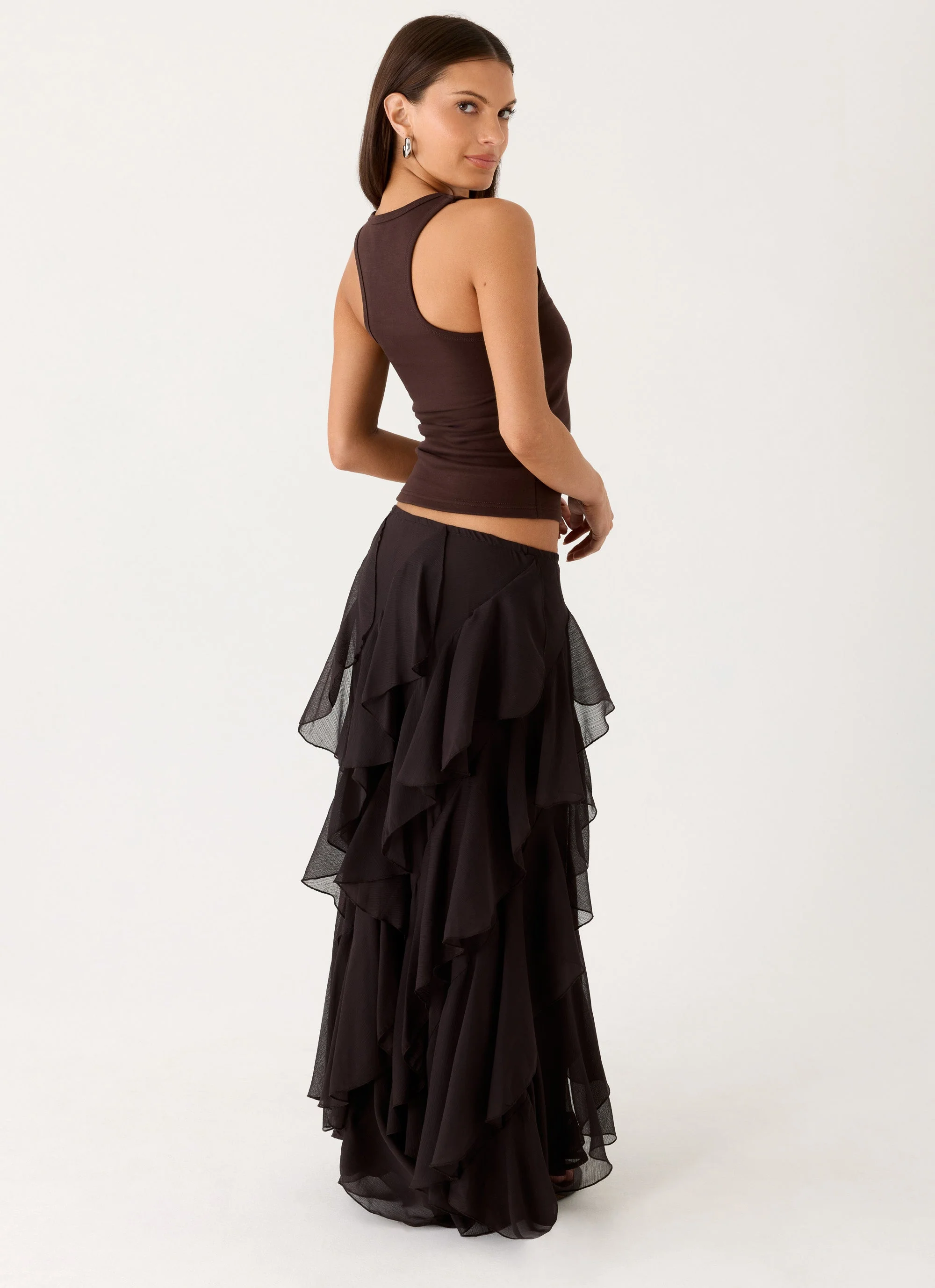 Silvanna Maxi Skirt - Chocolate