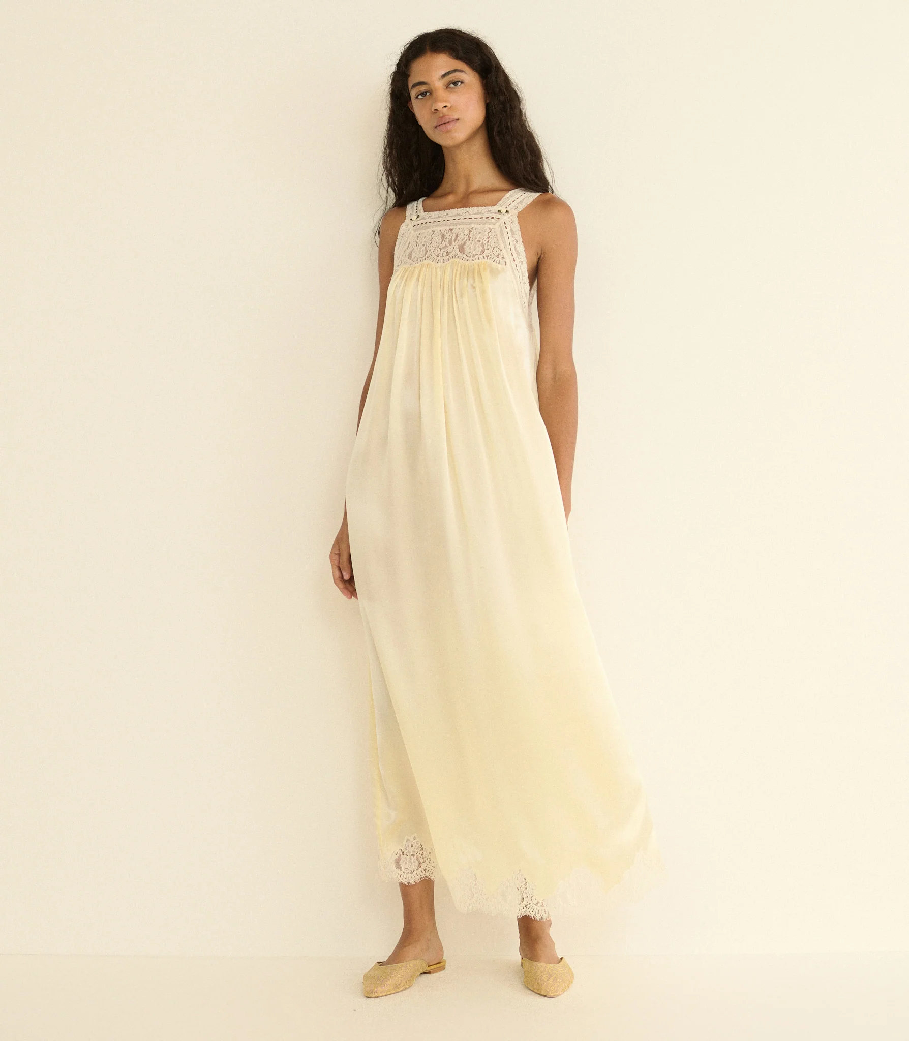 Luciane Maxi Dress - Vanilla