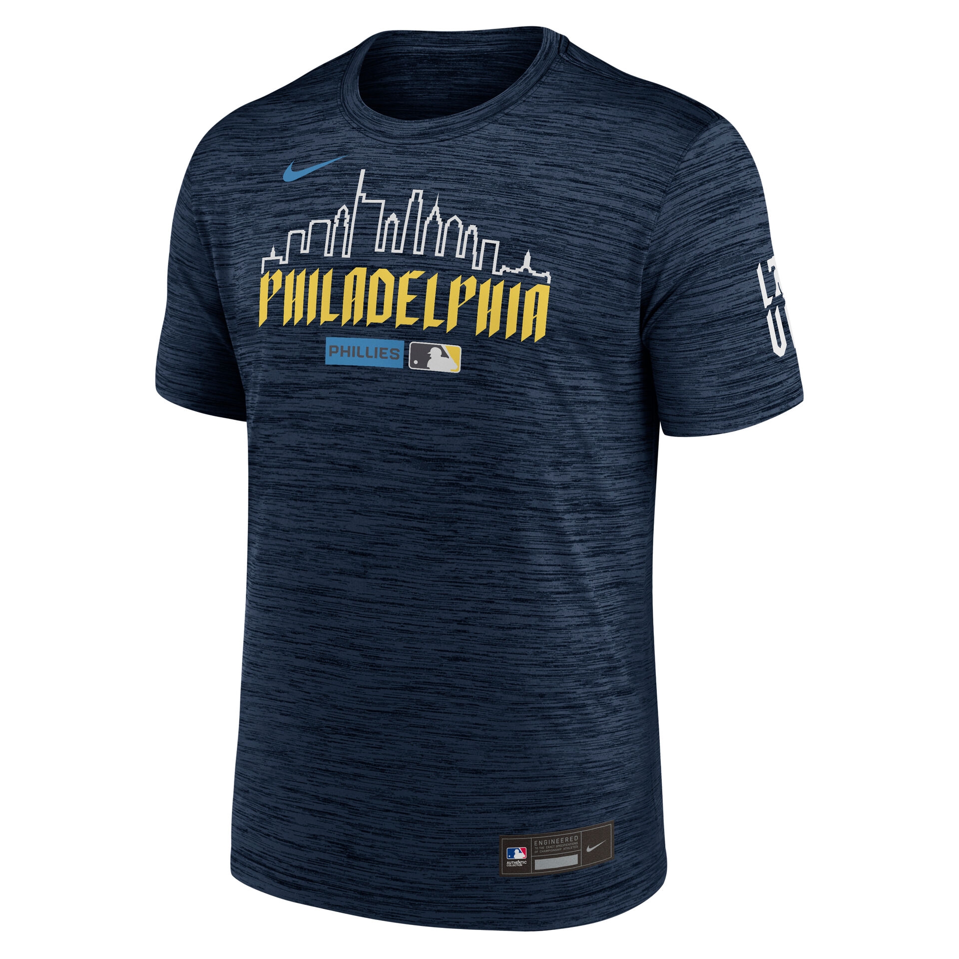 Philadelphia Phillies City Connect 2026 MLB Authentic Velocity T-Shirt Navy