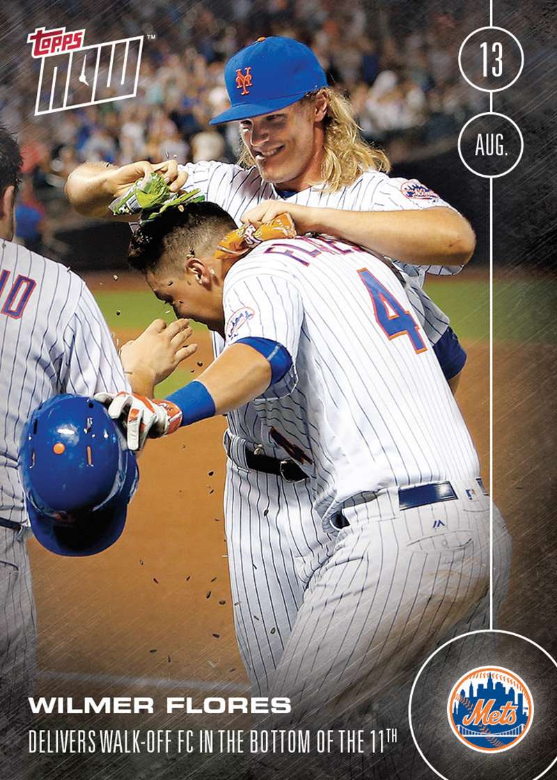 Wilmer Flores - 8/13/16 TOPPS NOW® Card 354 - Print Run: 771